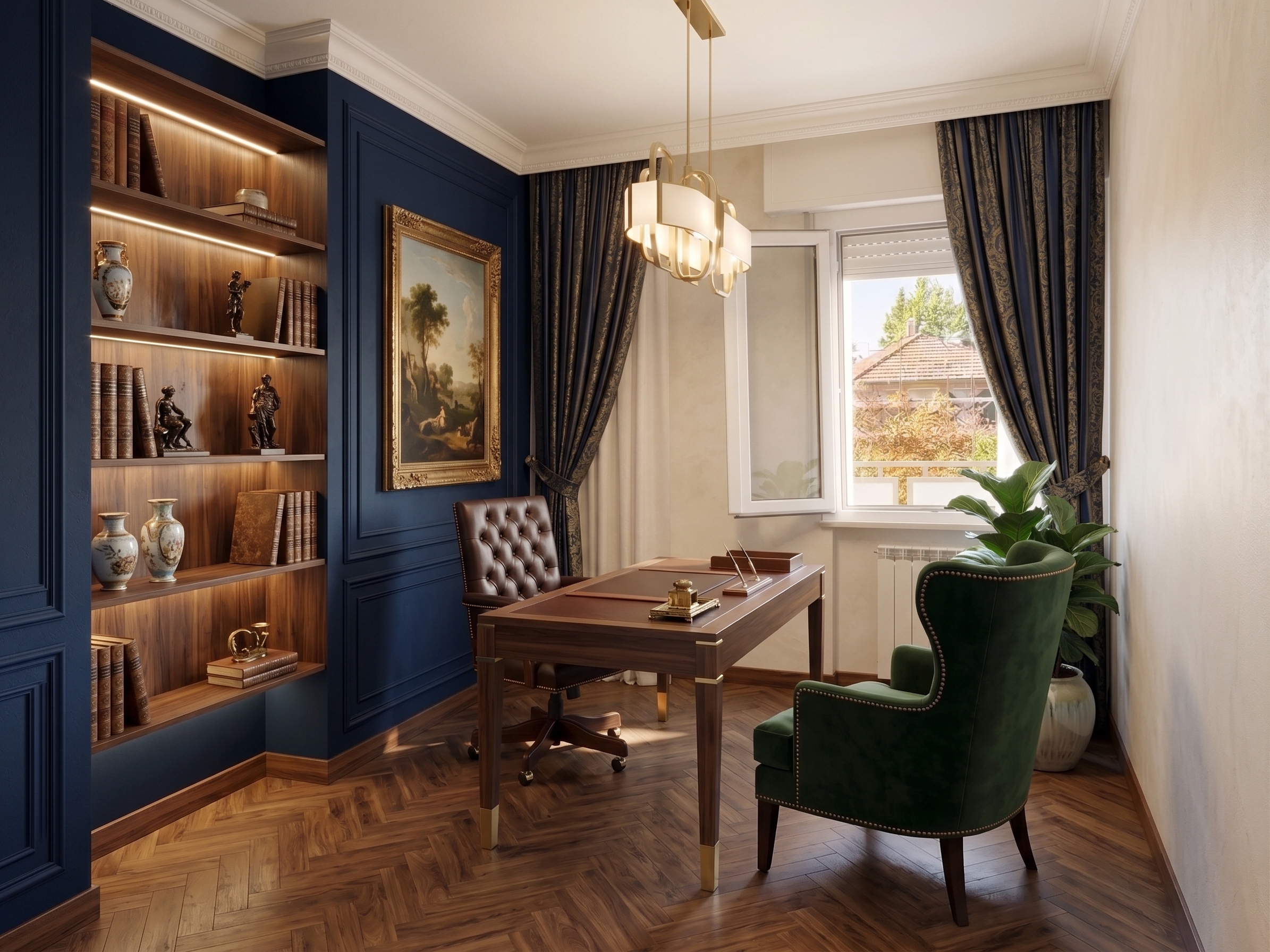 Dopo: studio valorizzato tramite rendering 3D