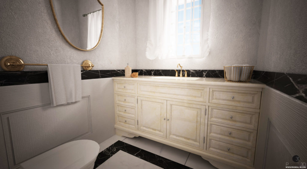 Rendering 3d bagno
