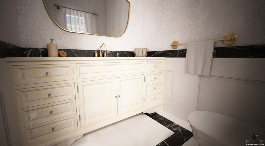 Rendering 3d bagno