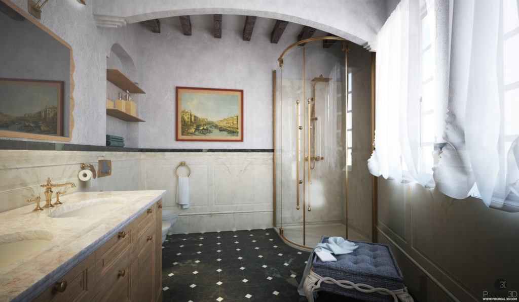 Rendering 3d bagno