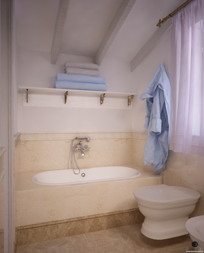 Rendering 3d bagno