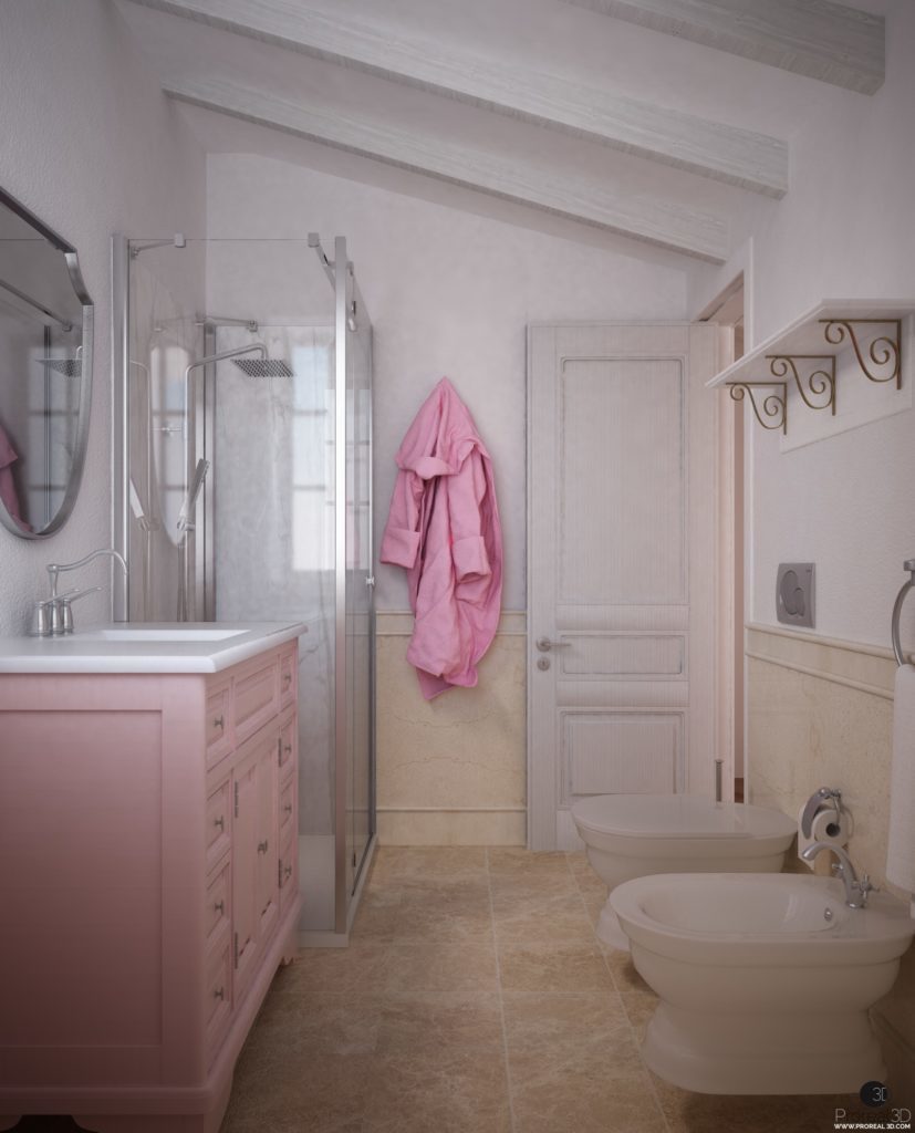 Rendering 3d bagno