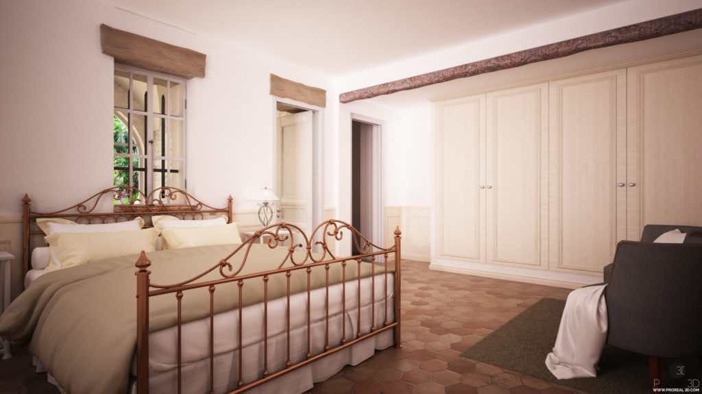 Rendering  3d camera matrimoniale