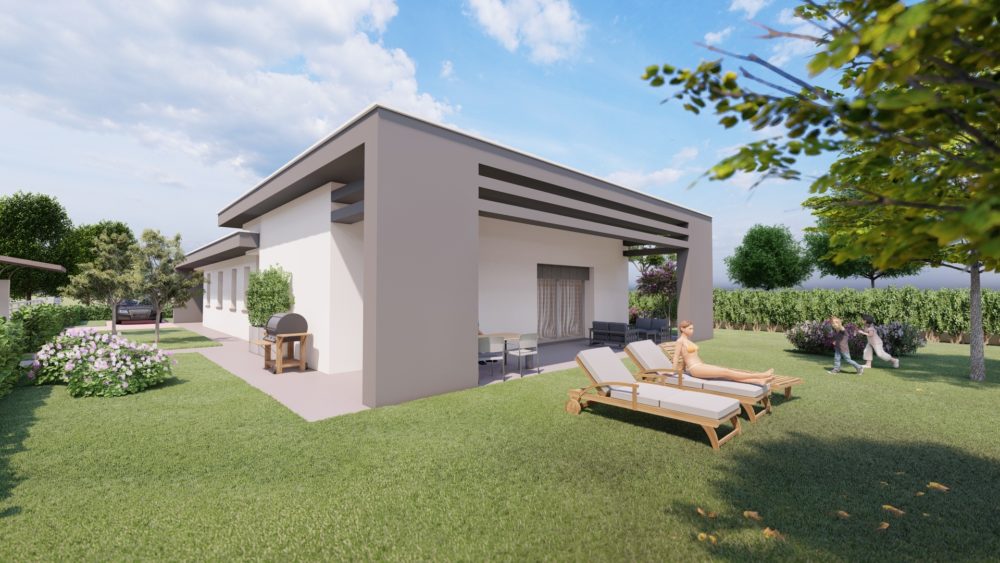 Rendering 3D di Esterni - Villa